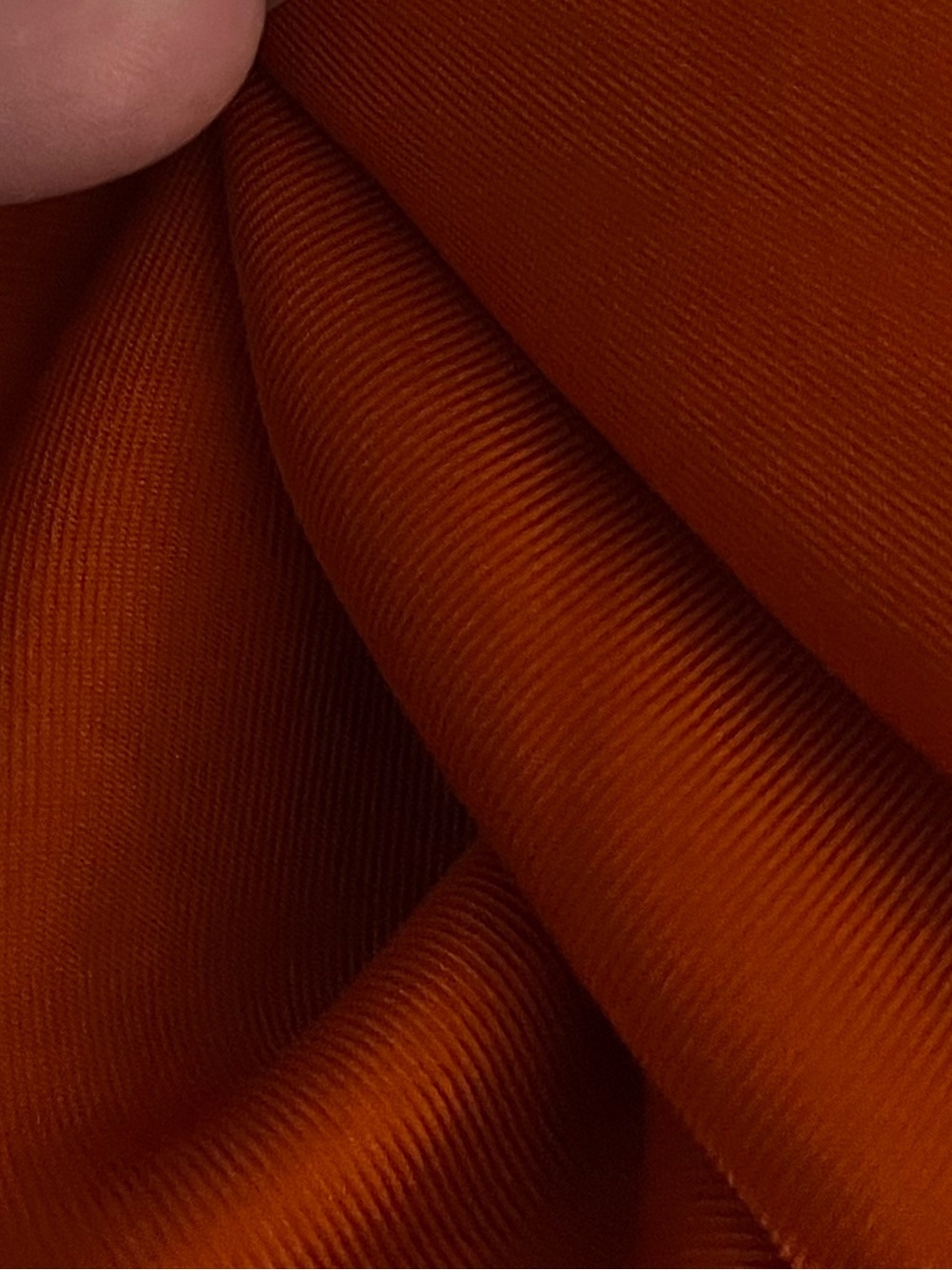 V-Neck Orange Slip Maxi Dress with Thin Straps - Picture 7 of 7